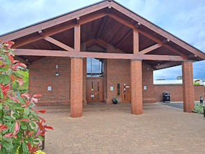 Gedling Crematorium Chapel entrance door