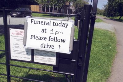 Westall Park indication of a burial sign