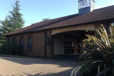 Canley Garden Cemetery and Crematorium Cannon Hill chapel entrance