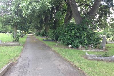 St Paul's cemetery central path