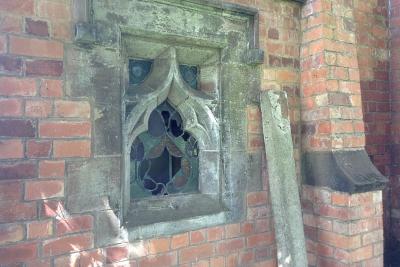 Windmill Road cemetery chapel side window