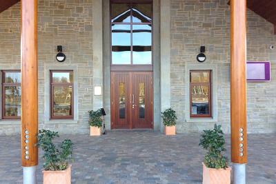 Mercia Forest Crematorium chapel main entrance door