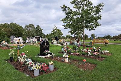 Widney Manor Cemetery new trees beautifully maintained