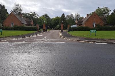 Widney Manor Cemetery drive way and entrance