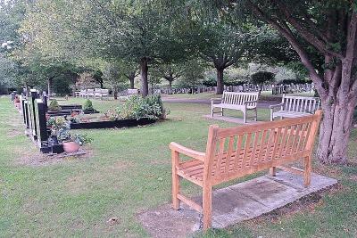 Widney Manor Cemetery seating benches
