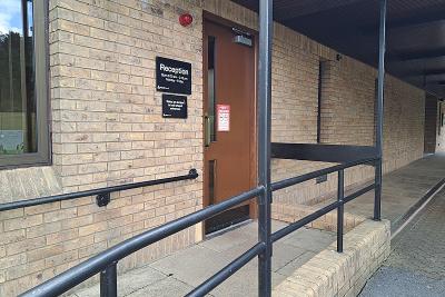 Streetly Crematorium - East chapel - Bereavement office location entrance door