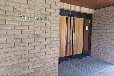 Streetly Crematorium - West chapel close-up of entrance