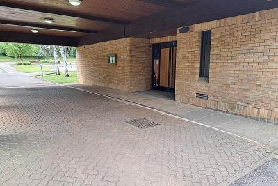 Streetly Crematorium - East chapel entrance (outside doors)