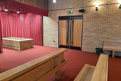 Streetly Crematorium - West chapel exit door