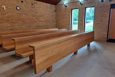Streetly Crematorium - East chapel front row seats (immediate family seating)