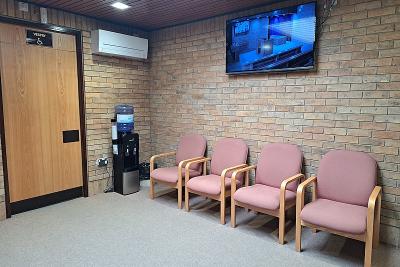 Streetly Crematorium - East chapel waiting room and disabled toilet facilities