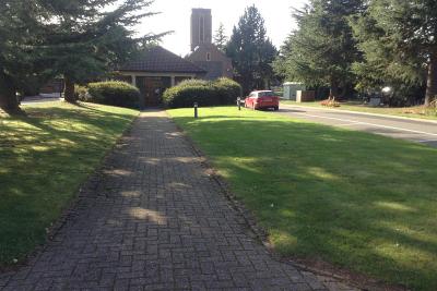 Main drive way up to Cannon Hill Chapel