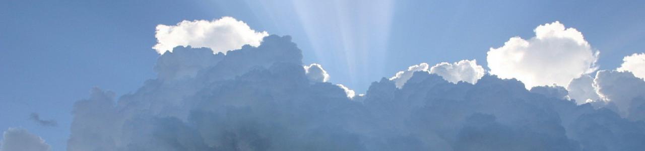 Ray of Sunshine from behind the clouds